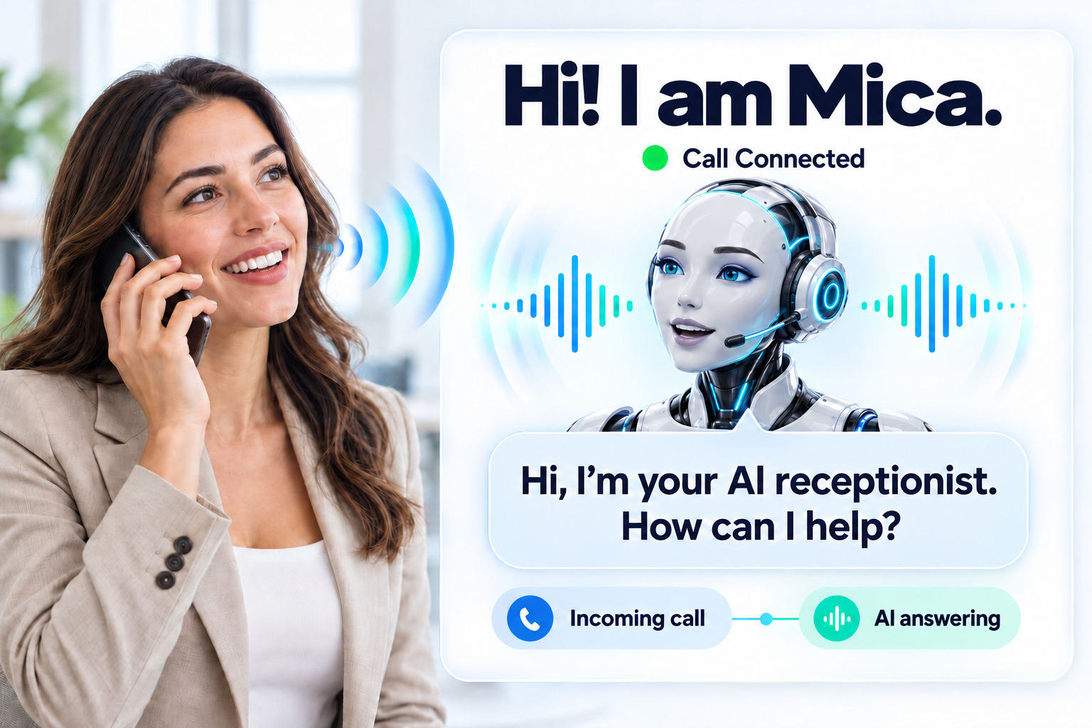 InstaCall AI receptionist